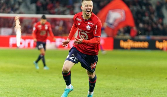 Lille e ngushton epërsinë ndaj Lyon, Zhegrova asiston