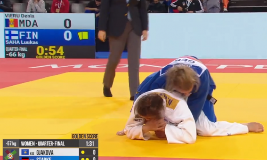 Evropiani i xhudos: Nora Gjakova mposhtet në çerekfinale, vazhdon për të bronztën