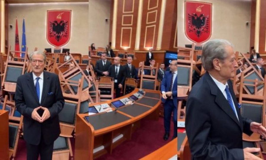 Kaos në Kuvendin e Shqipërisë, deputetët e opozitës kthejnë përmbys karriget në sallë 