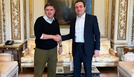 Kurti takon James O’Brien në Paris, thotë se ia konfirmoi mbështetjen e SHBA-së për Kosovën
