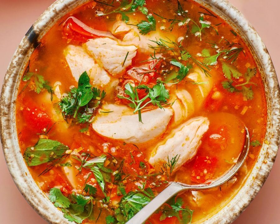 Receta e Pepës: Supë peshku me perime