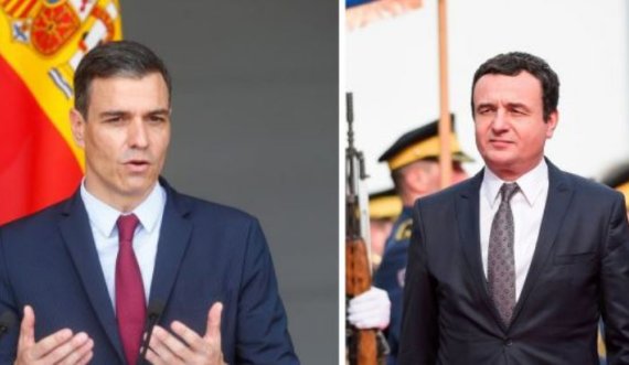 Kurti e ka uruar kryeministrin spanjoll Pedro Sanchez