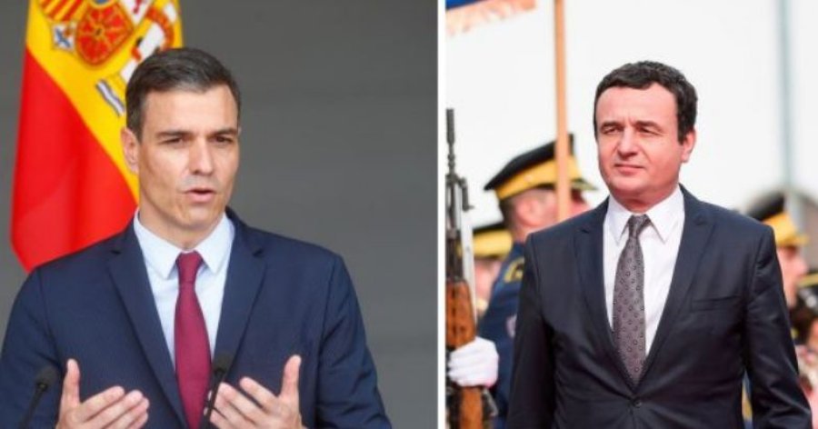 Kurti e ka uruar kryeministrin spanjoll Pedro Sanchez