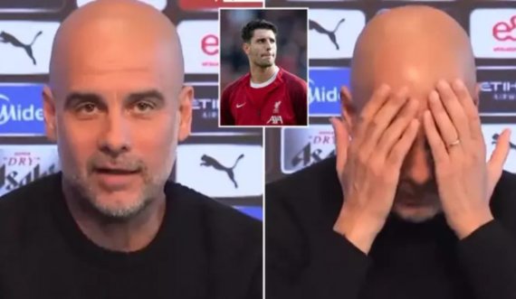 Guardiola i bëri të gjithë të qeshin me gafën e tij, shqiptoi gabimisht emrat e dy yjeve të Liverpoolit