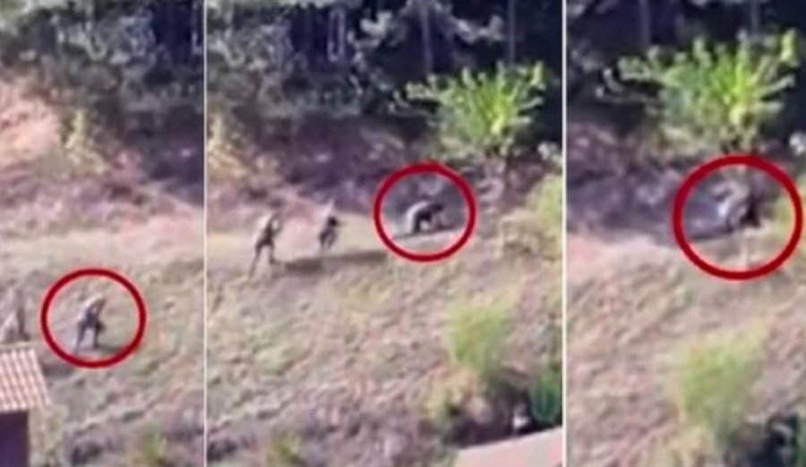 Ja momenti kur serbët ikin nga Banjska dhe e lënë të plagosur në rrugë mikun e tyre
