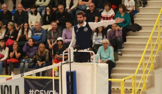 Gjyqtari kosovar Istref Elezaj shkëlqeu në CEV Challenge Cup