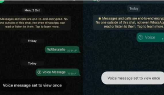 WhatsApp teston audio-mesazhet që mund të dëgjohen vetëm njëherë