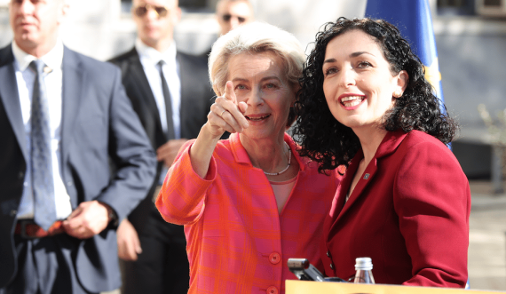 Ursula von der Leyen takohet me Vjosa Osmanin