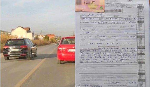Gjilan: Tejkaloi në vijë të plotë, dënohet me 150 euro dhe ndalohet vozitja për tre muaj kundërvajtëses