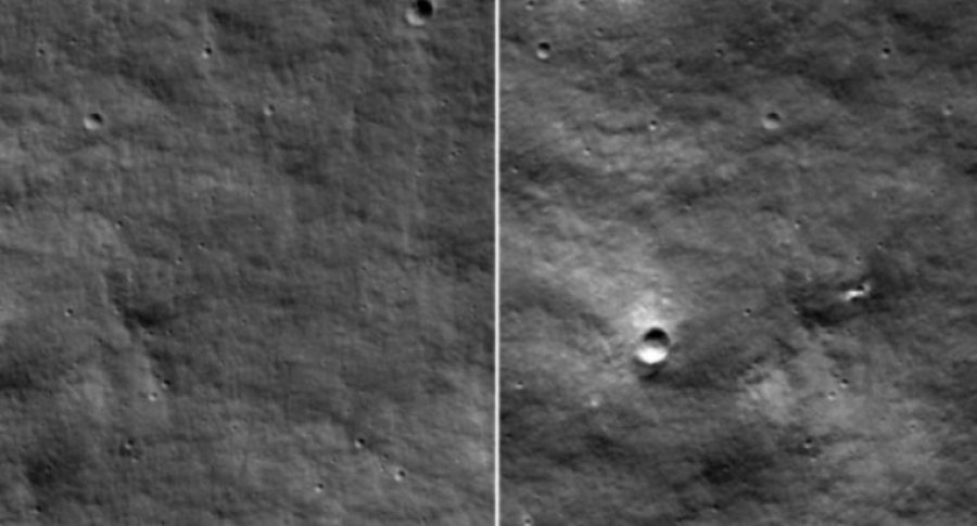 NASA zbulon një krater të ri në Hënë