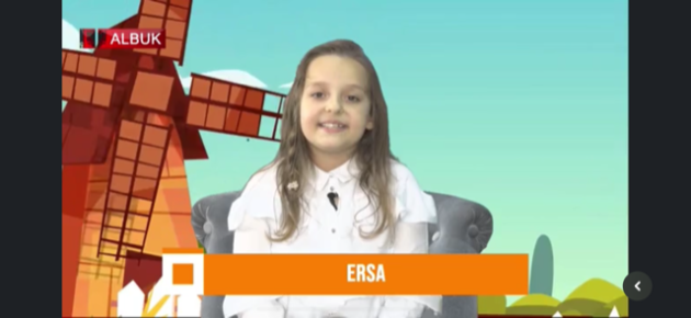 Kosovarja Ersa Berisha, moderatorja televizive 11 vjeçare që po  shkëlqen në Britani të Madhe me emisionit “Fëmijët në Londër”, në Televizionin e diasporës shqiptare 