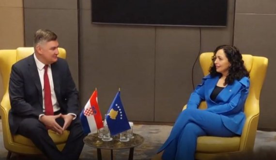 Osmani pas Pendarovskit, takohet me presidentin e Kroacisë