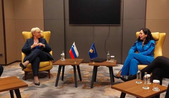 Osmani takohet me presidenten sllovene Natasha Pirc Musar