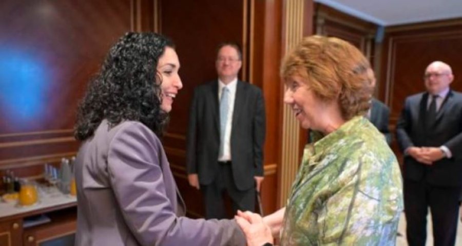 Osmani takon baroneshën Ashton dhe ish-diplomatin Reeker