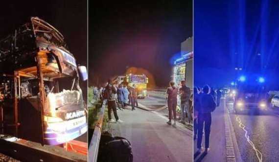 Një autobus me 55 pasagjerë merr flakë në Slloveni