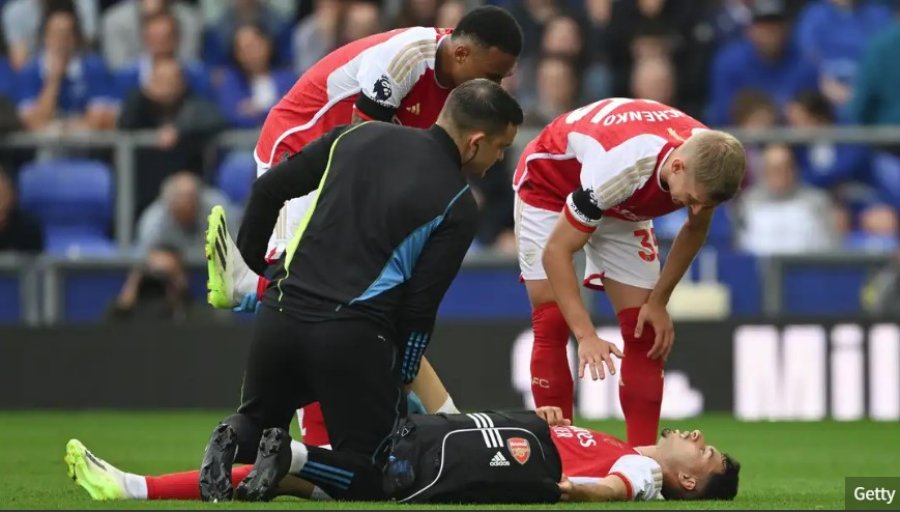 Arsenali goditet përsëri nga lëndimet, Martinelli  i 