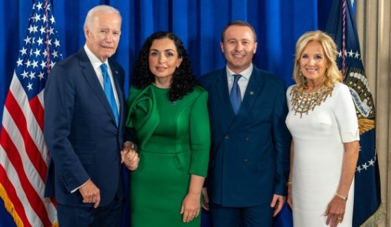 Vjosa Osmani takohet me Biden, del fotografia nga pritja presidenciale në Nju Jork