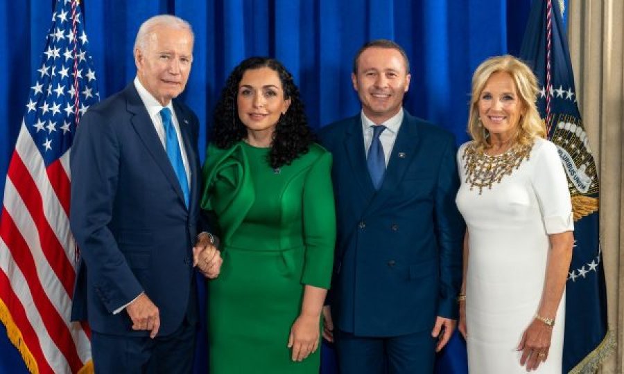 Vjosa Osmani takohet me Biden, del fotografia nga pritja presidenciale në Nju Jork