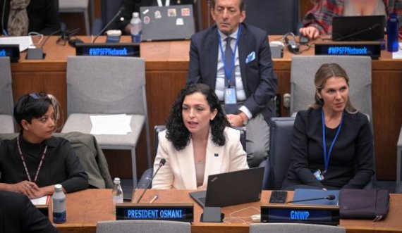 Vjosa Osmani në Kombet e Bashkuara: Gratë në Kosovë kanë qenë gjithnjë në ballë të proceseve të paqes dhe sigurisë