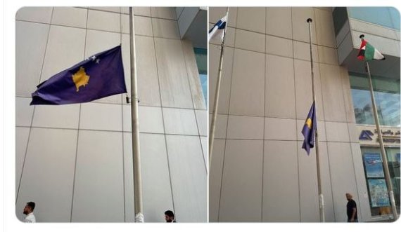 Në Ambasadën e Kosovës në Emiratet e Bashkuara Arabe ulet flamuri i Kosovës në gjysmështizë