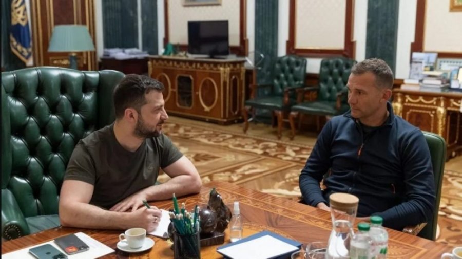 Ish trajneri Andriy Shevchenko emërohet këshilltar i presidentit ukrainas Zelensky