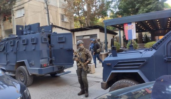 Pamje nga bastisja e Policisë së Kosovës në veri