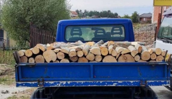 Ndalohen dy kamionë pasi ishin duke transportuar drunjë ilegalisht