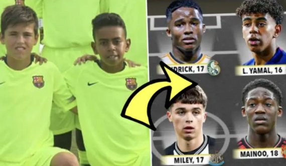 Formacioni mëi mirë në botë për futbollistët nën 18 vjeç – Tre lojtarë të Barcelonës, vetëm një i Real Madridit