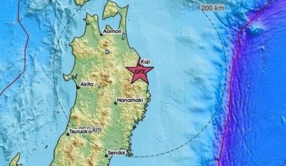 Një tërmet i fortë ‘shkund’ Japoninë, ja sa ishte magnituda