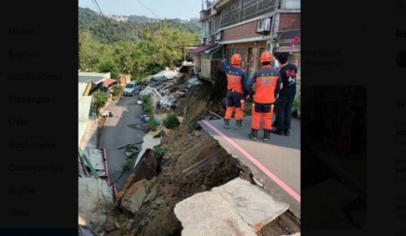 Çdo gjë u shkund, pamje të reja nga momenti kur tërmeti goditi Tajvanin