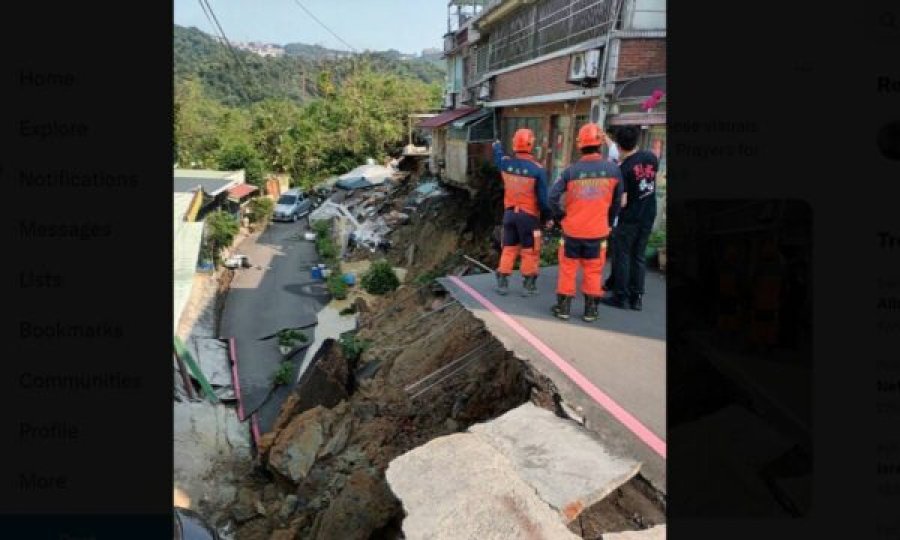 Çdo gjë u shkund, pamje të reja nga momenti kur tërmeti goditi Tajvanin