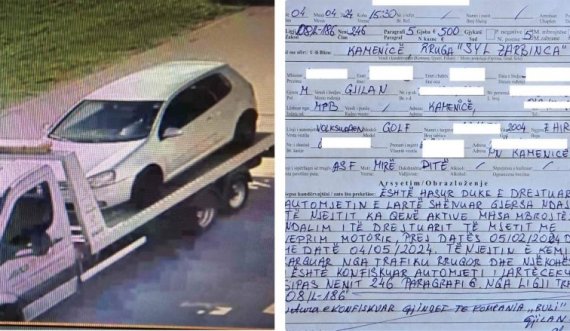  Një shofer në Gjilan gjobitet me 500 euro, Policia ia konfiskon veturën