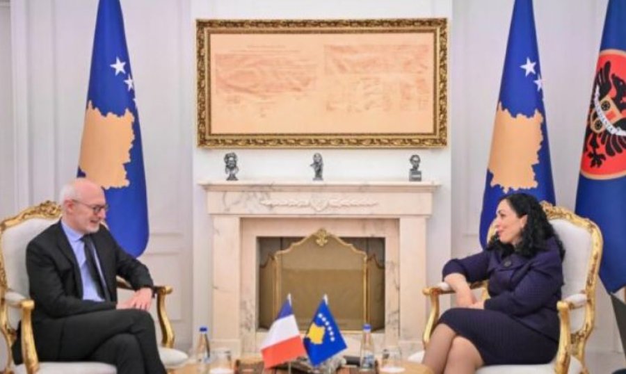Osmani ka pritur në zyrën e saj, ambasadorin e Francës 