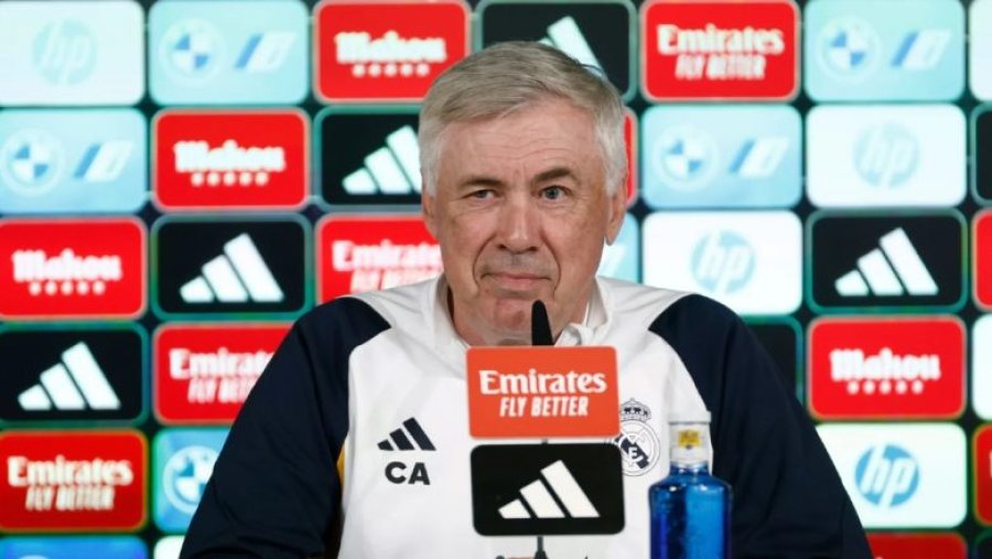 Ancelotti konfirmon rikthimin e Courtois,  lëndimet e Bellinghamit dhe Rodrygos