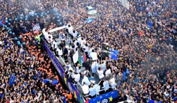 Raporti i festës së Scudettos në rrugët e Milanos, rreth 350 mijë tifozë të pranishëm në këtë ngjarje