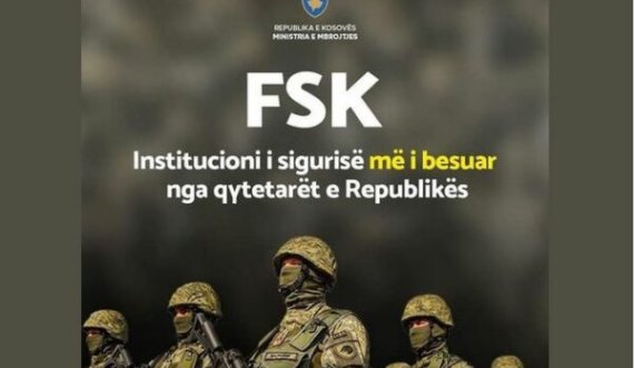 FSK vlerësohet si institucioni më i besueshëm në Kosovë