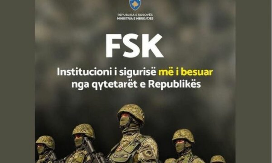 FSK vlerësohet si institucioni më i besueshëm në Kosovë