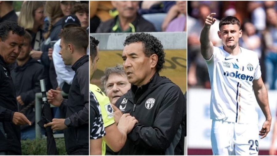 Kaos ndeshjen e  futbollit në Zvicër, babai i futbollistit shqiptar gjuan me çadër trajnerin e Zurichut 