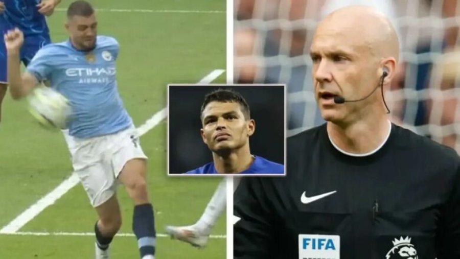 Thiago Silva tallet keq  me gjyqtarin Anthony Taylor