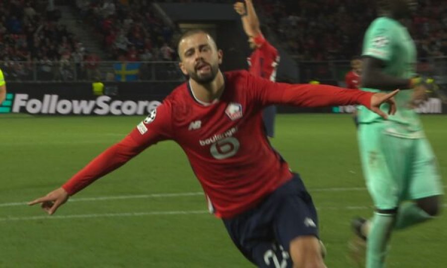 Edon Zhegrova me  golin  e  jashtëzakonshëm, Lille e mposhtë Slavia Prahan 