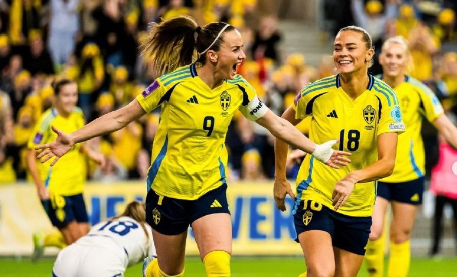 Kosovare Asllani i shënoi gol Serbisë duke triumfuar me Suedinë
