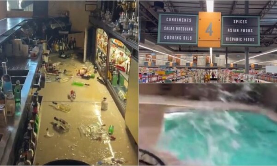 Banorët e Kalifornisë filmuan momentin kur një tërmet goditi vendin e tyre