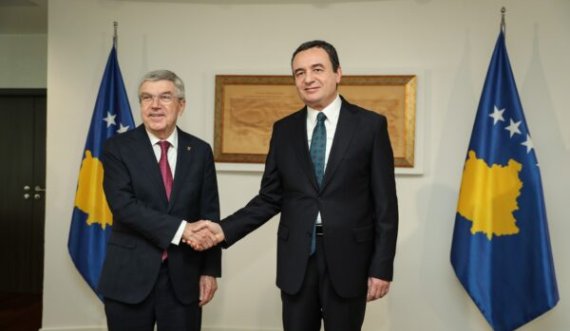 Kurti e priti në takim presidentin e KON-it, Thomas Bach