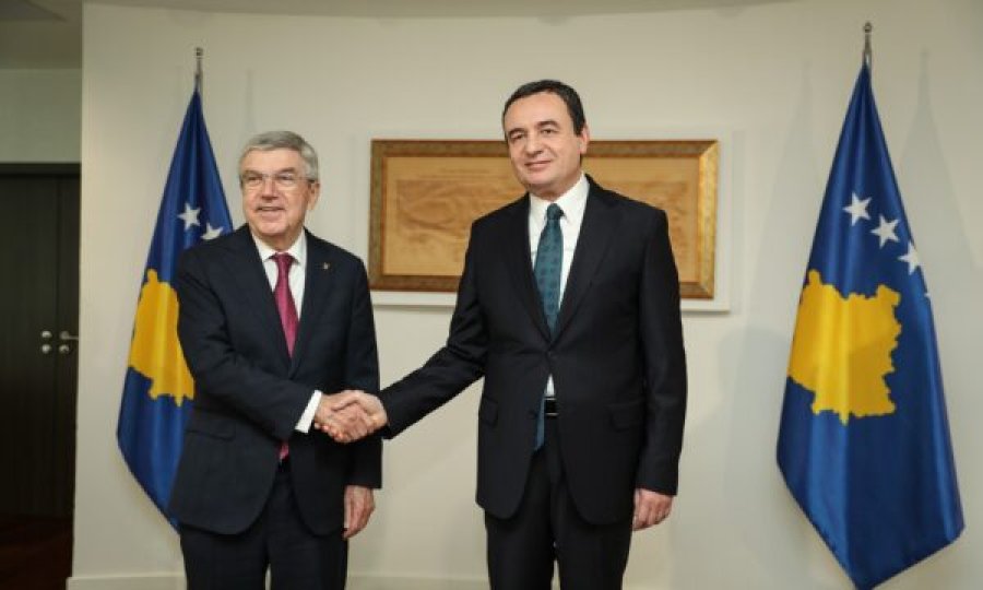 Kurti e priti në takim presidentin e KON-it, Thomas Bach