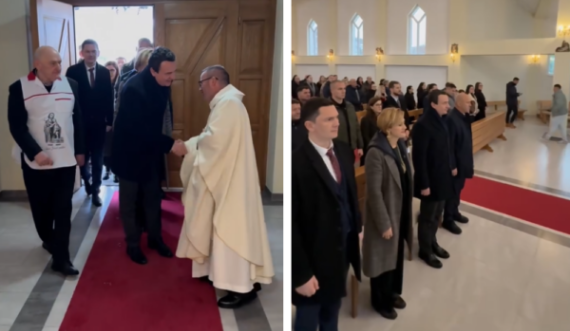 Kurti merr pjesë në Meshën e Ditës së Krishtlindjes në Pjetërshan