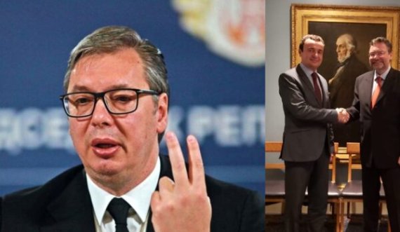 “Ai po e shtyn në këto vendime”, Vuçiq tenton t’i jap rol misterioz këshilltarit britanik të Kurtit