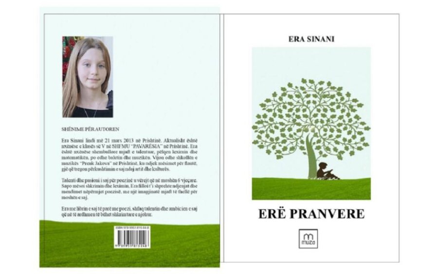 “Erë pranvere” libri i nxënëses së klasës së pestë Era Sinani