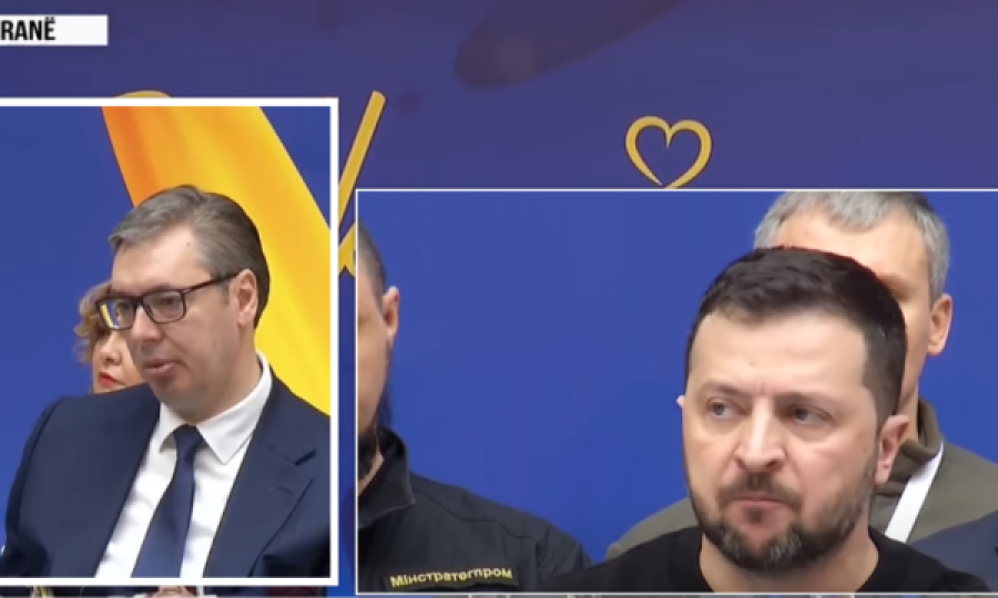 Shikimi i çuditshëm që Zelensky ia bëri Vuçiqit dje në Tiranë