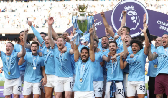 Man City e dominoi futbollin anglez në vitin 2023