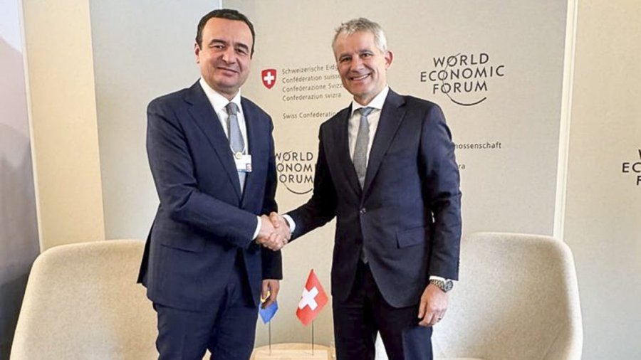 Kryeministri Kurti takohet me anëtarin e Këshillit Federal të Zvicrës, flasin për luftën kundër krimit e korrupsionit
